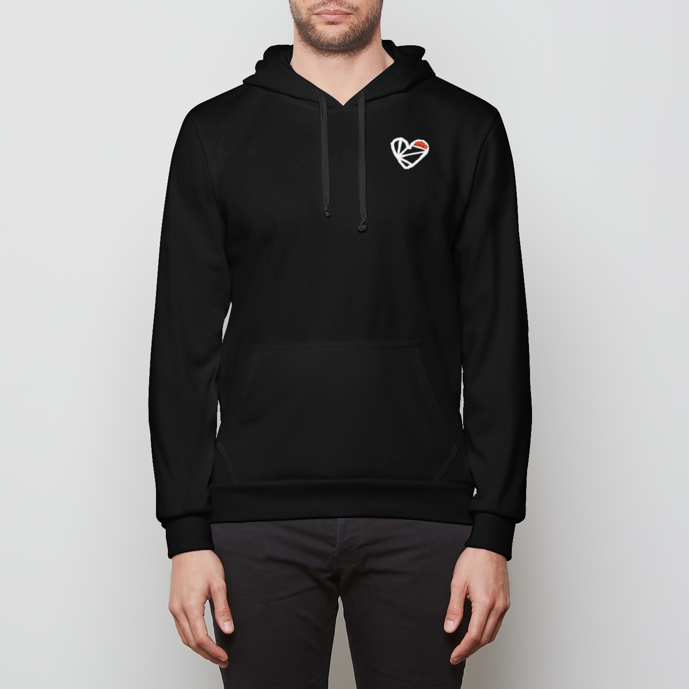 Trihearter Heart Hoodie Unisex Pullover Hoodie