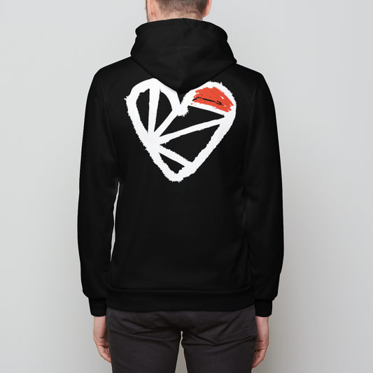Trihearter Heart Hoodie Unisex Pullover Hoodie